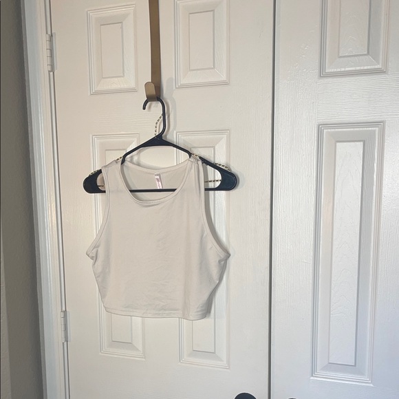 Sweet Tops - Elegant Cream Women's Crop Top